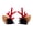F, variant on SmartBy 1 Pair Reindeer Antler Hair Clips for Christmas Fluffy Ear Headband with Pom Poms Festive Girls Hair Accessories Gift for Women Kids