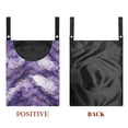 thumbnail image 7 of SEANATIVE Purple Gold Marble Clothespin Bag for Clothesline Outdoor Clothespin Storage with Hanger Hook 2 Pack Clothespin Bags Hanging Outdoor Soft Clothespin Storage Home Decor, 7 of 7