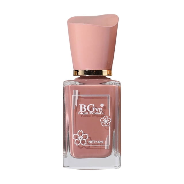 Esmalte de uñas BGVE Esmalte de uñas Microgel sin cocción Esmalte de uñas perfumado de secado rápido Esmalte de uñas graso de larga duración que no se pela Color nude No se pela 14 ml