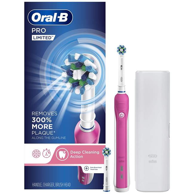 Imperialisme avontuur Wijde selectie Oral-B Pro Limited Pink Pro Limited Rechargeable Electric Toothbrush - Pink  - Walmart.com