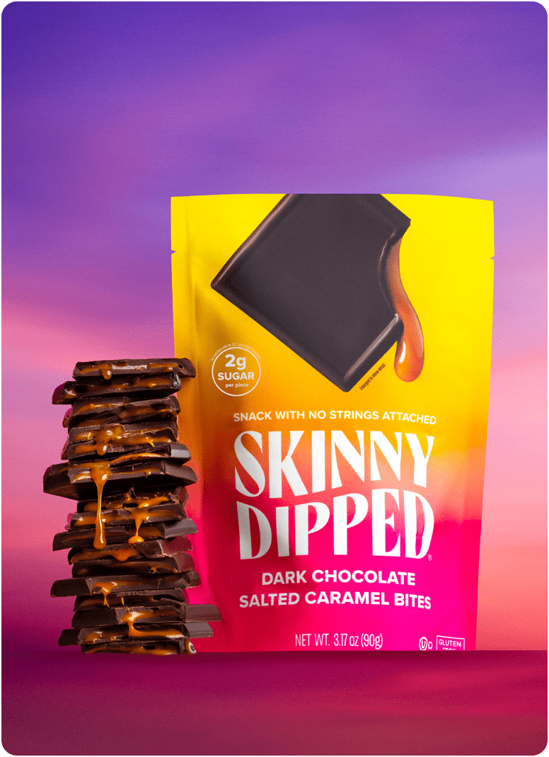 (Pack of 10) Skinnydipped Dark Chocolate Salted Caramel Bites, 3.17 oz