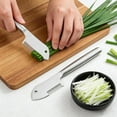 thumbnail image 3 of Stainless Steel Multi-purpose Julienne Peeler,2 in 1 Protable Handheld Vegetable Shredder,Quick & Easy Kitchen Shredder Tool,Comfortable Handle &Hanging Holefor Kitchen Peeling Tools (1PC), 3 of 7