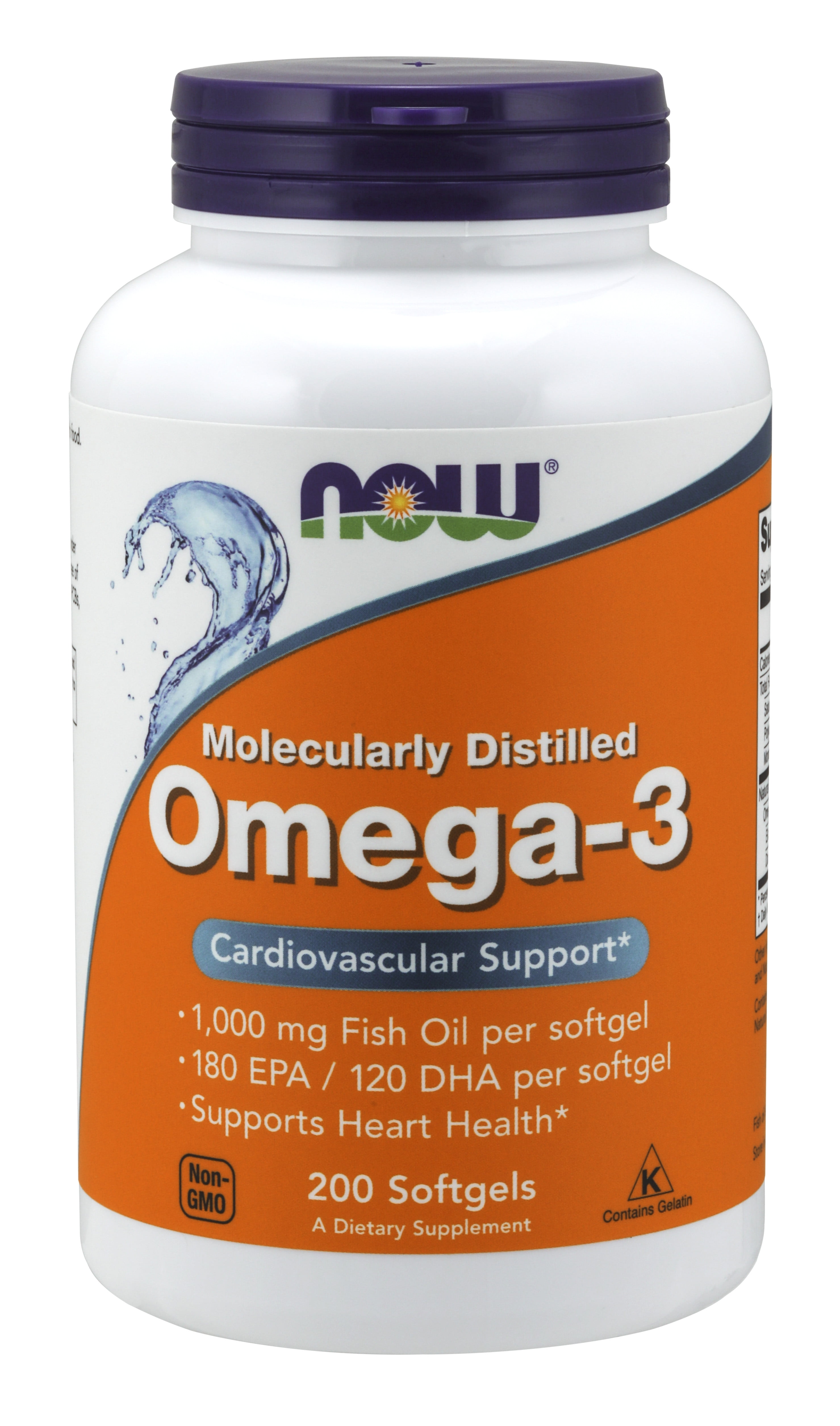 NOW Supplements, Omega3 180 EPA / 120 DHA, Molecularly Distilled
