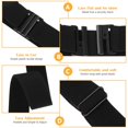 thumbnail image 4 of tredstone 2pcs Nylon Adjustable Stretch Flat Buckle Belts Easy Matching Elastic And Adjustable Wide 1Set, 4 of 6