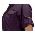 thumbnail image 3 of Little Donkey Andy Women's UPF 50+ UV Protection Shirt, Long Sleeve Fishing Shirt, Breathable and Fast Dry B.Purple XS, 3 of 7