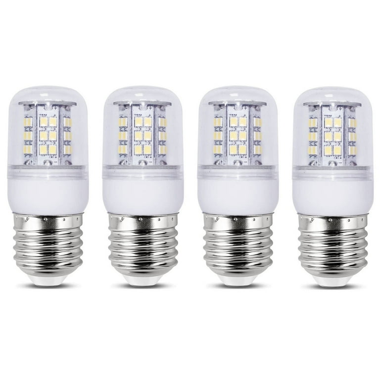 Refrigerator Light Bulb LED - SMD A15 4W 40Watt Equivalent - Waterproof E26  Base - 5000K Daylight White - 360 Lumen - Energy Saving – 4W Led Appliance  Bulb - Replacement Bulbs - 2 Pack 
