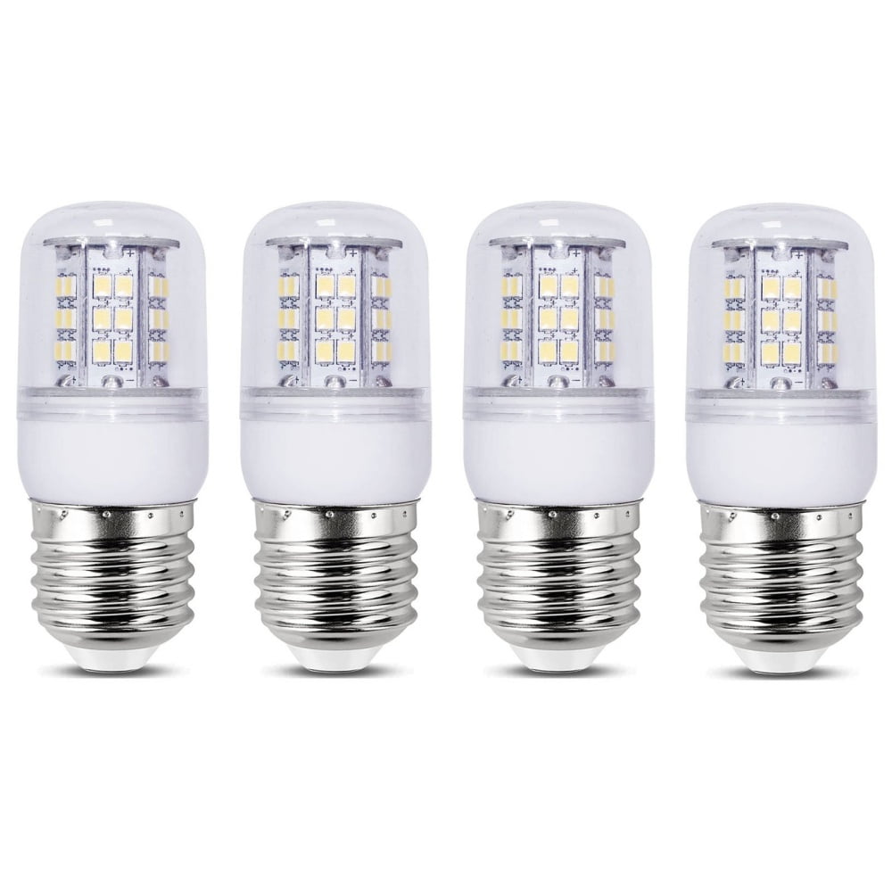 4 Pack LED Refrigerator Light Bulbs Equivalent, 40W 120V Fridge Waterproof Bulb, 4W Daylight White 5000K Freezer Bulbs, E26 Base Compact Corn Light Appliance Bulb