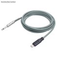 thumbnail image 2 of Mosiee 1-5M Usb Type C To 6.35Mm 1/4 Inch Ts Guitar Audio Cable Microphone Cord For Audio Recording, Bass, Electronic Piano, 2 of 5