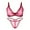 Red, variant on Women's Wire Free Bra Underwear and G-string Lingerie Set