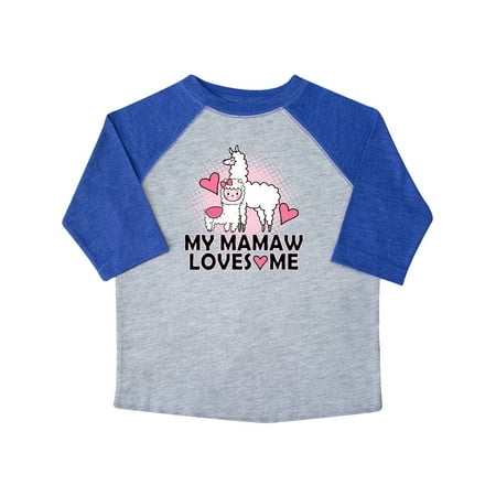 

Inktastic Mamaw Loves Me Llama Gift Toddler Toddler Girl T-Shirt