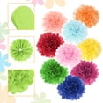 thumbnail image 3 of 20Pcs Pompones de Papel, Flores de Papel de 4 Pulgadas, Flores de Papel de Seda, Flores de Papel Mexicanas para Fiestas de Cumpleaños y Bodas, Verde Claro, 3 of 6