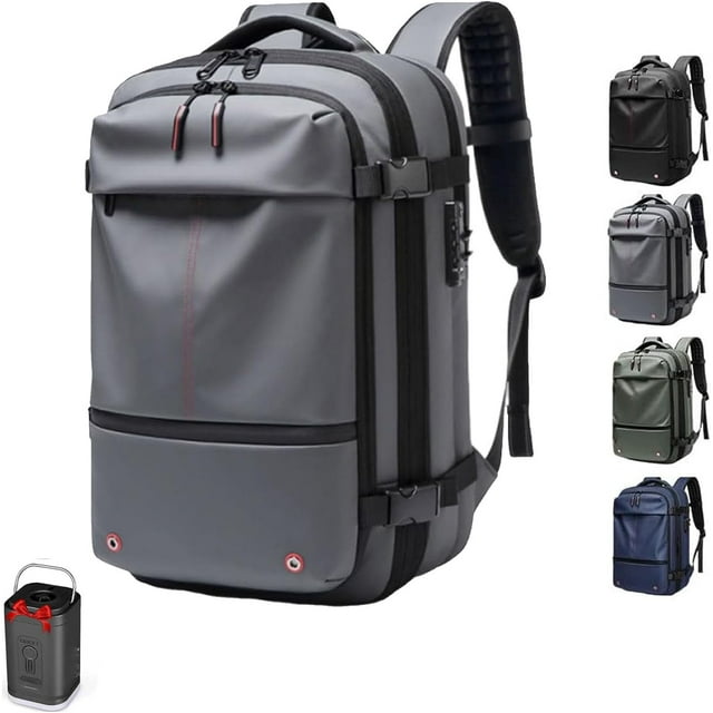Ekon Vacuum Backpack, Ekon One Vacuum Back Pack Travel,Airseal Pro Backpack, Large Capacity Travel Back Pack(Gray + Vacuum Pump)