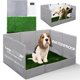 thumbnail image 1 of Almohadilla de césped para perros HQ4US, plegable, 4 patas, con bandeja para orinal para perros, 1 of 9