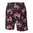 thumbnail image 4 of Balery Leopard Print Traje de Baño Estilo Hawaiano para Hombre, Shorts de Secado Rápido con Bolsillos-3X-Large, 4 of 6