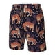 thumbnail image 4 of Balery Leopard Print Traje de Baño Estilo Hawaiano para Hombre, Shorts de Secado Rápido con Bolsillos-Medium, 4 of 6