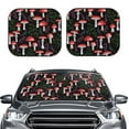 thumbnail image 2 of Gaeub Red Mushrooms Foldable Auto Sun Blocker Visor, Sunshade for Car Front Window, Keeps Your Vehicle Cool - Medium, 2 of 7