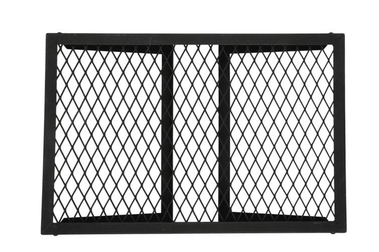 Ozark Trail 24" x 16" Carbon Steel Heavy-Duty Foldable Campfire Cooking Grill, Black
