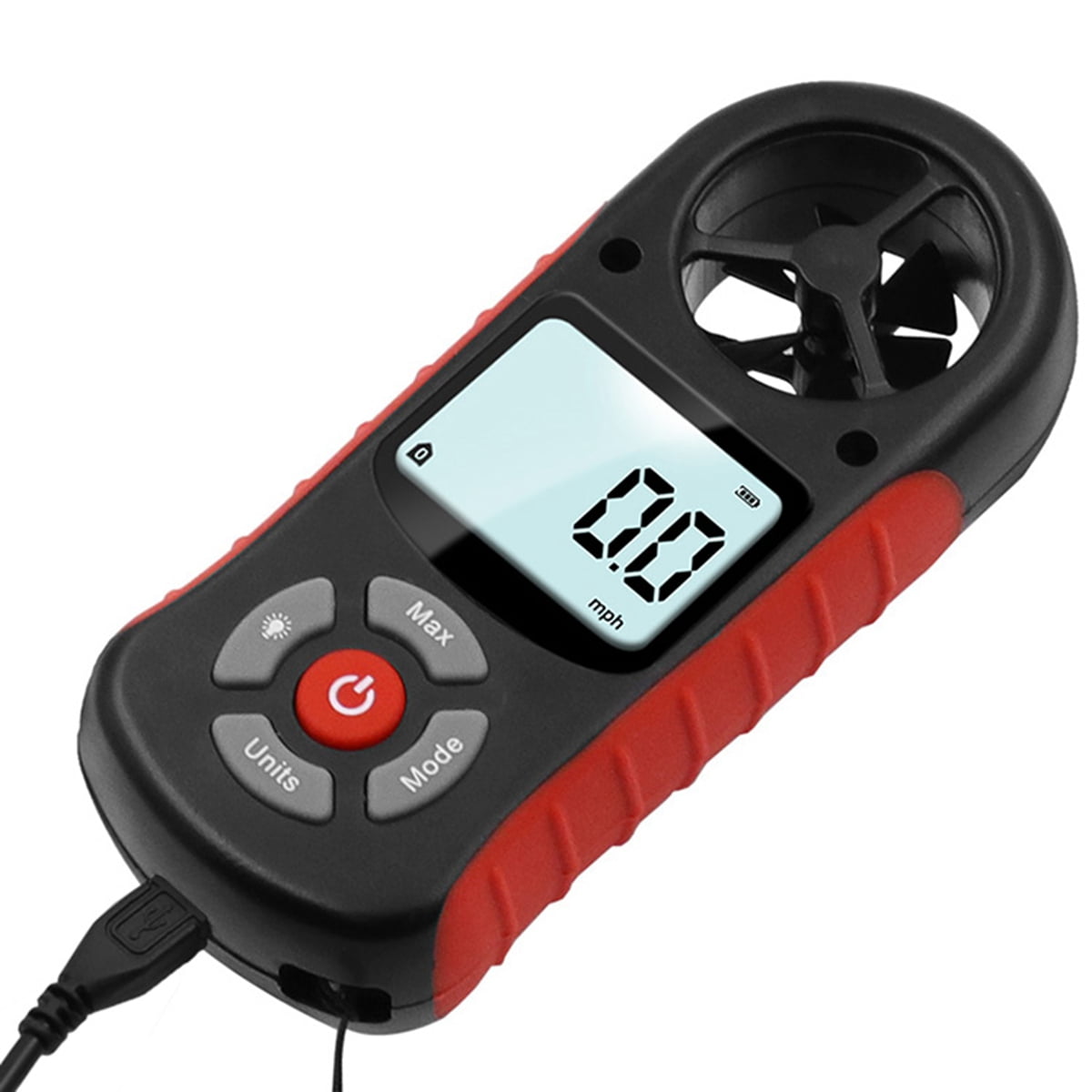 8 in 1 Handheld Anemometer Anemometer LCD Anemometer Digital Hand