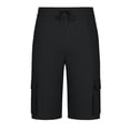 thumbnail image 5 of LONKITO Mens Cargo Shorts Elastic Waist Outdoor Fishing Hiking Shorts with Pockets Solid Color Casual Work Clothes, Size XXL, 5 of 8