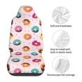thumbnail image 5 of Yiaed Donut Print Car Seat Covers,Universal Auto Seats Protector Fits for Car,SUV Sedan,Truck,Automotive Seat Covers & Accessories(Two packs), 5 of 7