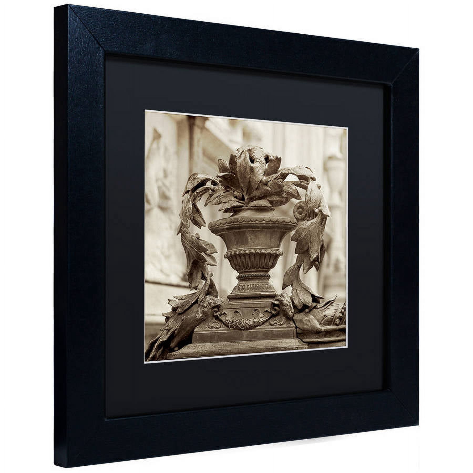 Trademark Fine Art "Giardini Italiano II" Canvas Art by Alan Blaustein, Black Matte, Black Frame