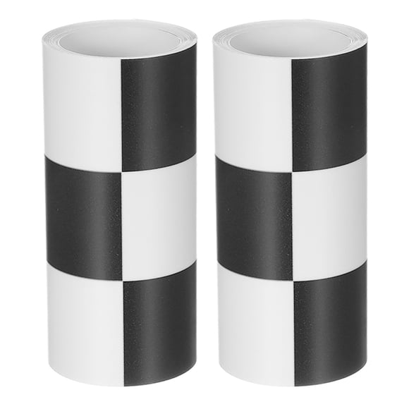 OUNONA 2 Rolls Checkered Wallpaper Wall Sticker Multi PVC For Designers Minimalist Style