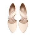 thumbnail image 2 of Pennysue Women's Nude Strappy Short Heels With Pointed Toes Size 11, 2 of 5
