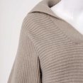 thumbnail image 3 of Vedolay Sweater Women's 2023 Fall Cropped Turtleneck Knitted Sweater Pullover Loose Tops,Khaki L, 3 of 5