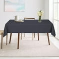 thumbnail image 5 of LUSHVIDA Rectangle Tablecloth -60x84 inch Dark Grey- Stain and Water Resistant Table Cover for Kitchen Dining Room, 5 of 6