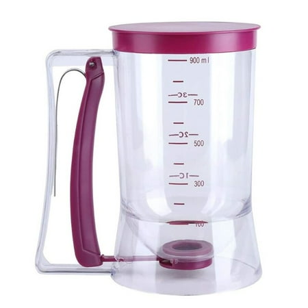 

900ml Dough Dispenser Pancake Tools Cupcake Dough Dispenser with Measuring Label Making