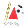 thumbnail image 3 of amagogo Accessoires de Drapeau de Kayak, Très Visible, Base Stable pour Dinghies, Canots, Kayaks Rouge, 3 of 10
