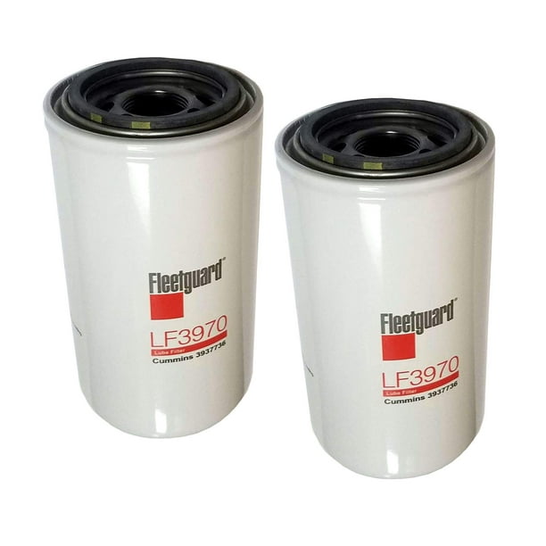 Filtro de aceite Fleetguard LF3970 para motor Cummins ISB (paquete de 2)