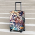 thumbnail image 4 of Salouo Vibrant Leopard In Flowers Pattern Travel Dust-proof Suitcase Cover, Softside Suitcase Protector Luggage Cover Protector for 18-32inch ,Not Included Suitcase, 4 of 8