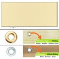 thumbnail image 4 of ShadeMart 7' W x 8' L Beige Pergola Sun Shade Canopy Replacement Cover, Commercial Grade 260 GSM Cloth for Outdoor Patio, Includes Stainless Steel Weighted Rods (We Make Custom Size), 4 of 7