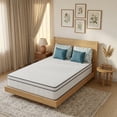 thumbnail image 7 of 12 Inch Full Size Mattress, Spring Hybrid Mattress, Memory Foam Mattress in a Box with Pocket Springs for Pressure Relief and Breathable, Medium Firm, with CertiPUR-US Certified, White, 7 of 7