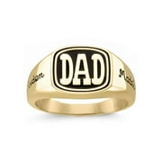 Keepsake Personalized Classic Dad Ring