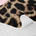 thumbnail image 5 of Erosebridal Lucky 8 Twin Quilt Set Blush Twin Coverlet Set, Blush Leopard 2pcs 1 Bedspread and 1 Pillowcase, 5 of 7