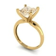 thumbnail image 2 of Solitaire Engagement Ring for Women - 2.5ct Natural Morganite in 14K Yellow Gold Promise Ring, 2 of 5