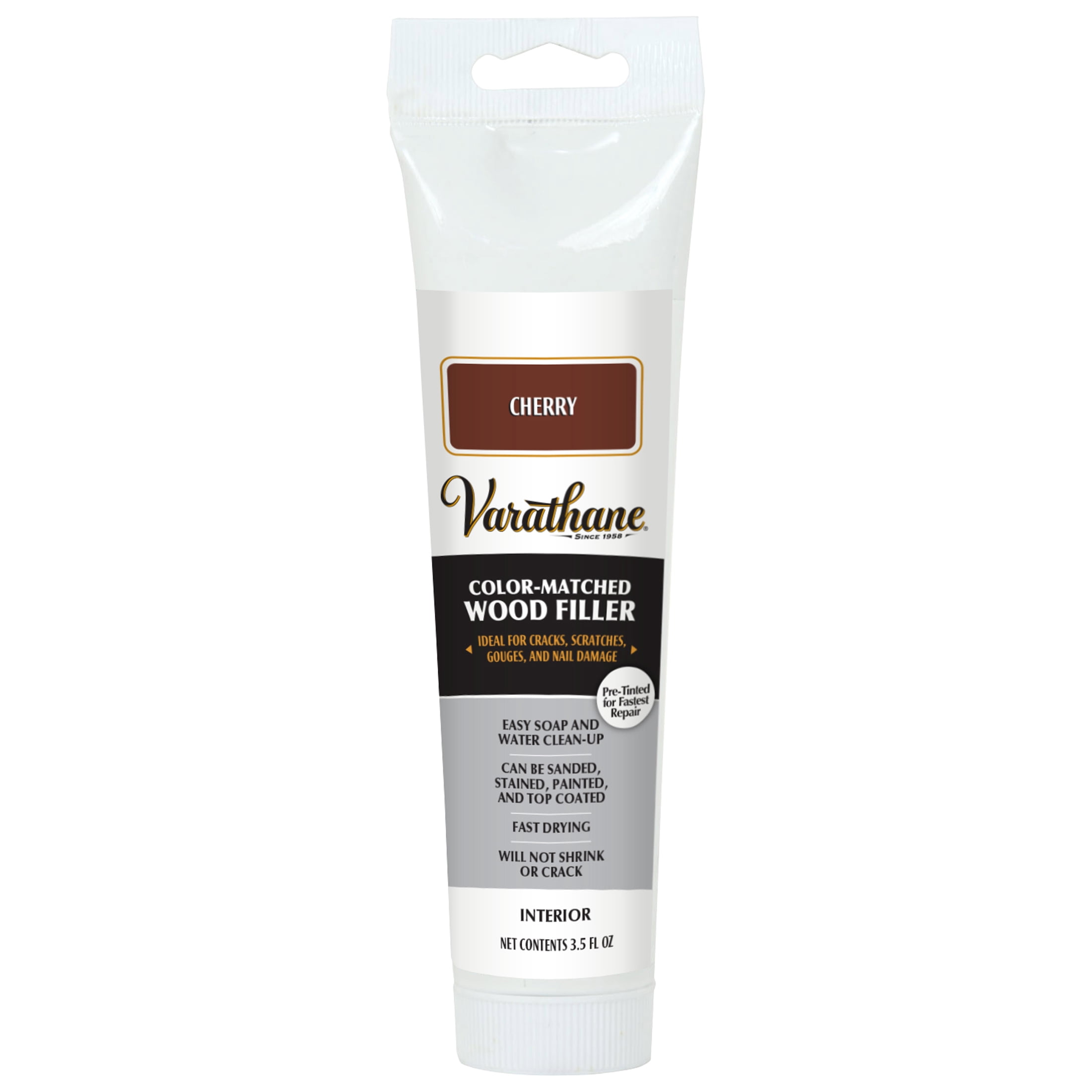 4 Pack, Cherry, Varathane Wood Filler-215198, 3.5 oz Tube