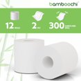 thumbnail image 2 of Papel higiénico Bamboochi, 2 capas, 12 rollos, 300 hojas por rollo, 2 of 7