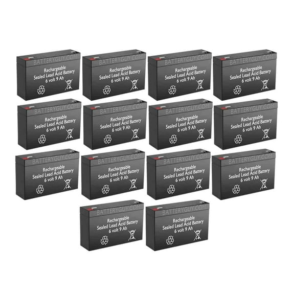 BatteryGuy SP6-9HR replacement battery. battery - BatteryGuy brand equivalent (rechargeable - Qty of 14)