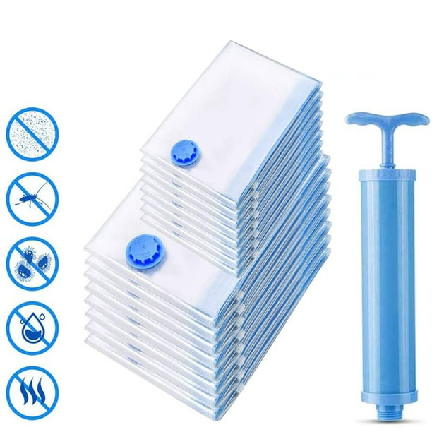 Vive Comb 2 Pcs Vacuum Storage Bags, Vacuum Sealer Bags for Clothes