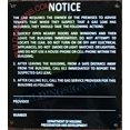 thumbnail image 4 of GAS LEAK ENGLISH ONLY SIGN (8.5X9.5,BRUSH SILVER BLACK,ALUMINUM) -ref16822, 4 of 5