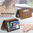 thumbnail image 6 of Decase Phone Filp Case Compatible with Apple iPhone 16 Pro Max Case Detachable Wallet Case with Card Holder, PU Leather Magnetic Snap Flip Wallet Phone Case Compatible with iPhone 16 Pro Max,Brown, 6 of 11