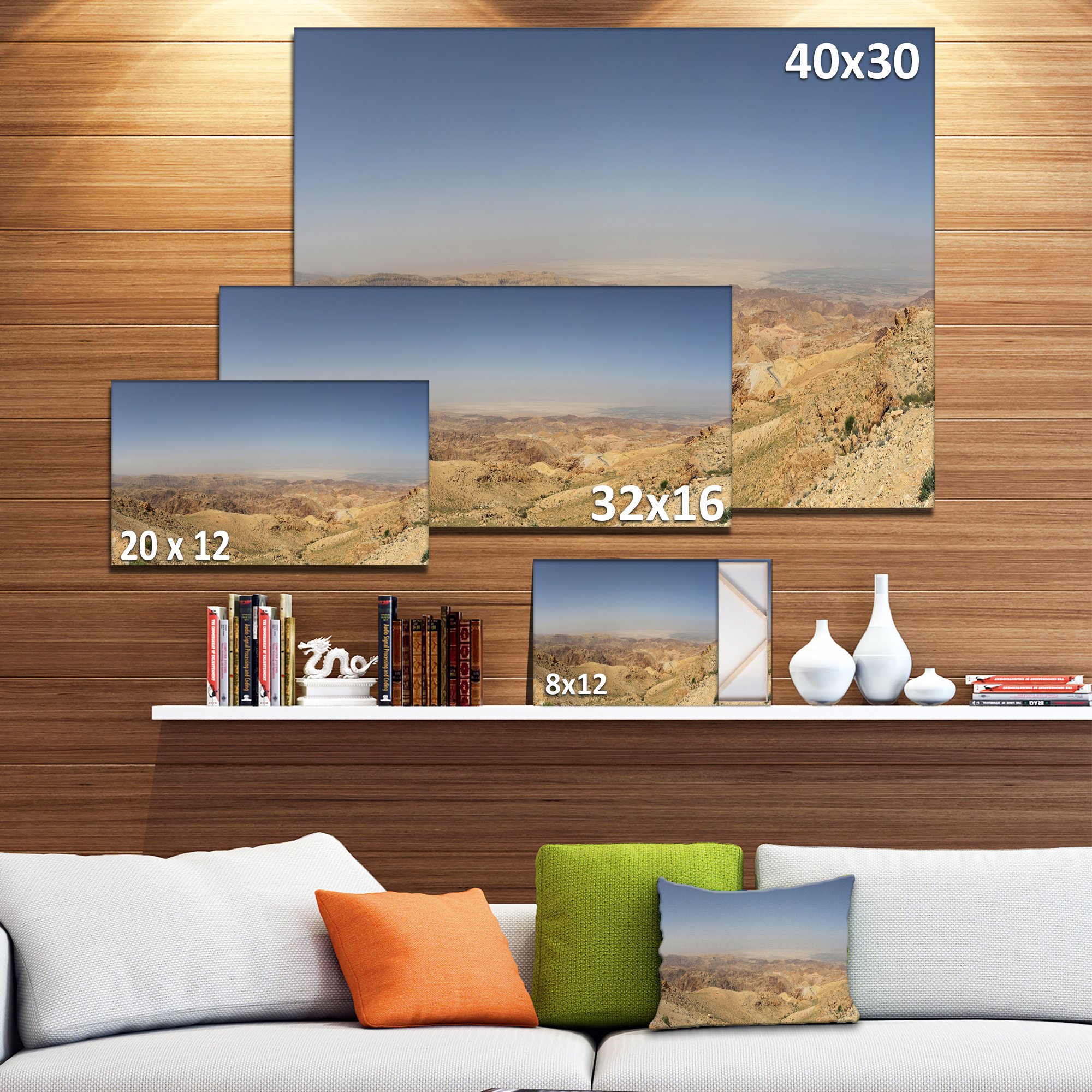 Panorama Desert Hills Jordan Landscape Canvas Art Print Walmart Canada