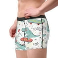 thumbnail image 4 of Balery Music Lover Dinosaur Men's Boxer Briefs, Soft and Breathable Cotton Underwear with nylon Waistband-Large, 4 of 9