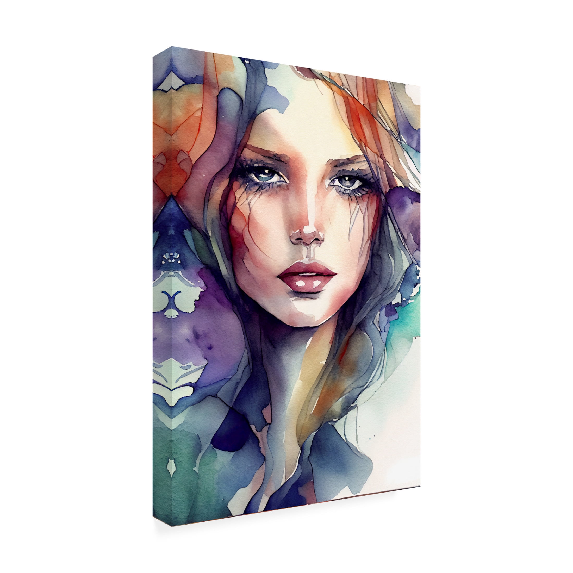 Canvas Wall Art - Sasha 'Woman IV' Wall Art for Living Room, Bedroom, or Office Décor by Trademark Fine Art - 16 x 24 Inches