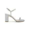 thumbnail image 2 of Jewel Badgley Mischka Womens CHARLEE Rhinestones Open Toe Pumps, 2 of 3
