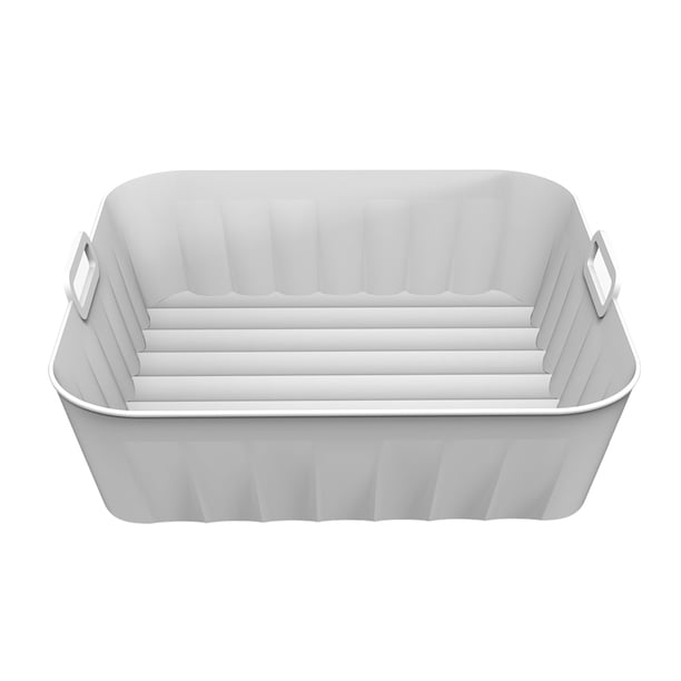 Olla para freidora de aire de siliconabandeja para hornear ecológica para hornoreutilizable para el hogar (gris) Likrtyny Libre de BPA