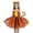 00-Orange86, variant on Hienoo Girls Tiger Dress Up Outfits Sleeveless Tutu Dress with Tail Headband, Sizes 2-12